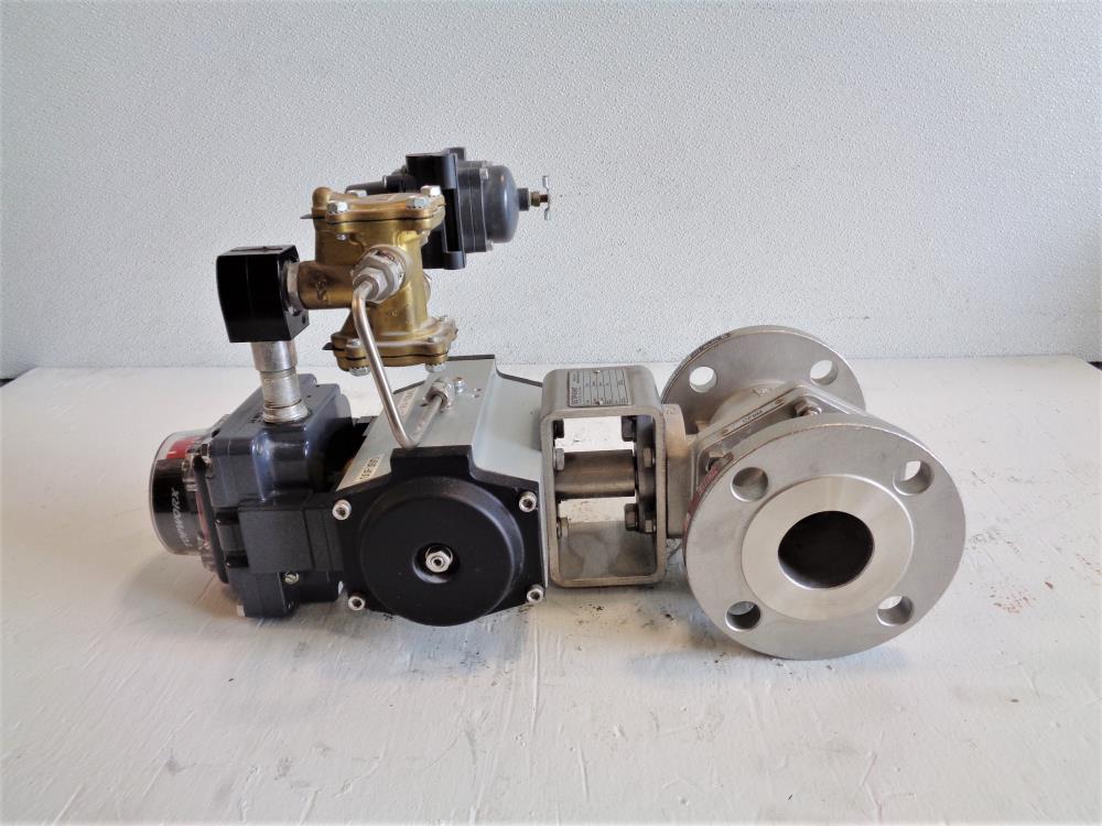 Kitz 2" 150# CF8M 2-Piece Ball Valve, Fig# 150UTDZM-FS with Rotork Actuator